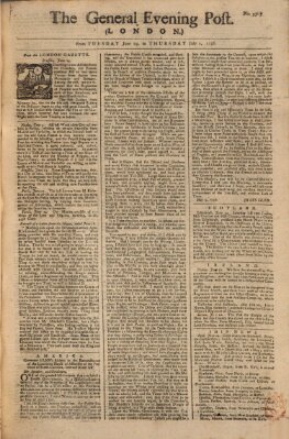 The general evening post Donnerstag 1. Juli 1756