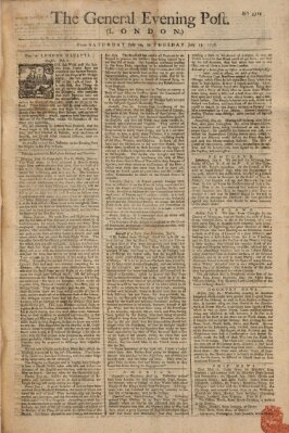 The general evening post Samstag 10. Juli 1756