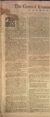 The general evening post Samstag 31. Juli 1756