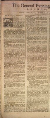 The general evening post Dienstag 3. August 1756