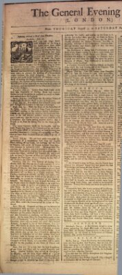 The general evening post Freitag 6. August 1756