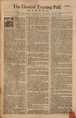 The general evening post Donnerstag 19. August 1756