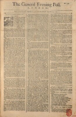 The general evening post Dienstag 21. September 1756