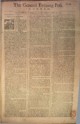 The general evening post Donnerstag 23. September 1756