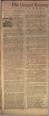 The general evening post Samstag 2. Oktober 1756