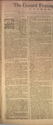 The general evening post Samstag 9. Oktober 1756