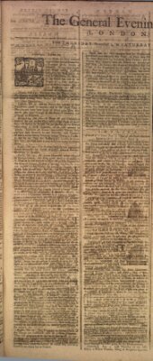 The general evening post Donnerstag 4. November 1756