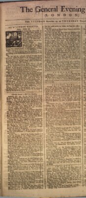 The general evening post Donnerstag 25. November 1756