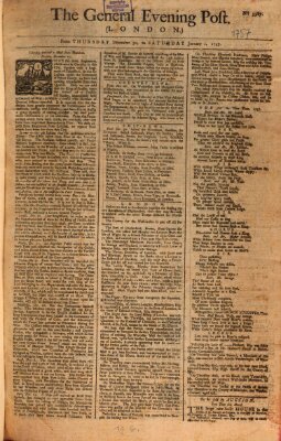 The general evening post Freitag 31. Dezember 1756