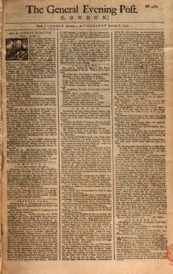 The general evening post Dienstag 4. Januar 1757