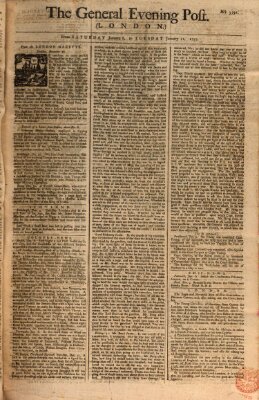 The general evening post Montag 10. Januar 1757