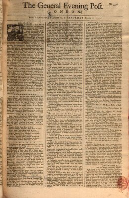 The general evening post Samstag 22. Januar 1757