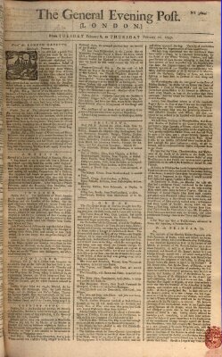 The general evening post Dienstag 8. Februar 1757