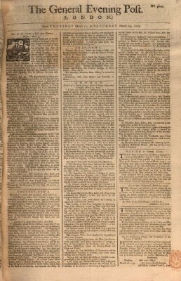 The general evening post Samstag 19. März 1757