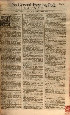 The general evening post Dienstag 22. März 1757