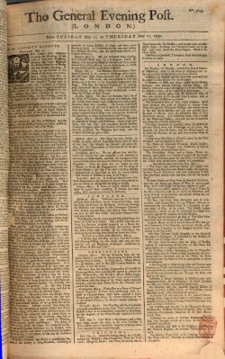 The general evening post Donnerstag 12. Mai 1757