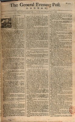 The general evening post Freitag 3. Juni 1757