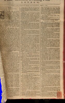 The general evening post Dienstag 2. August 1757