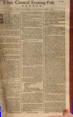 The general evening post Freitag 12. August 1757