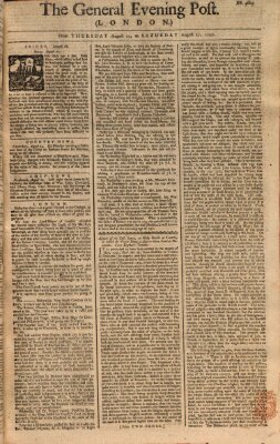 The general evening post Freitag 26. August 1757