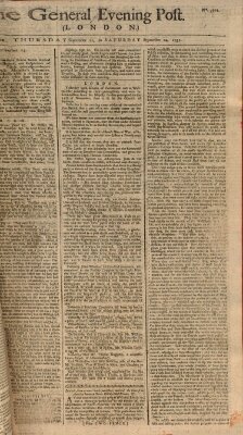 The general evening post Donnerstag 22. September 1757