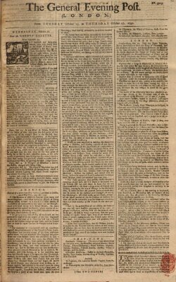 The general evening post Mittwoch 26. Oktober 1757