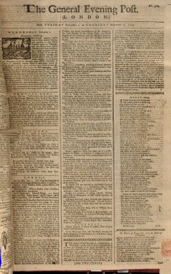 The general evening post Donnerstag 3. November 1757