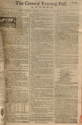 The general evening post Donnerstag 10. November 1757