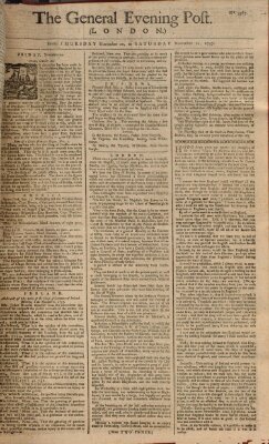 The general evening post Donnerstag 10. November 1757