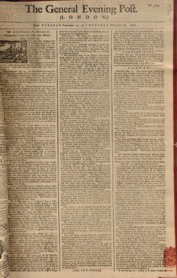 The general evening post Dienstag 15. November 1757