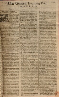 The general evening post Sonntag 27. November 1757