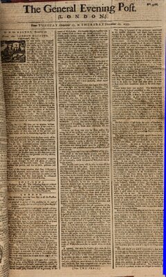 The general evening post Mittwoch 28. Dezember 1757