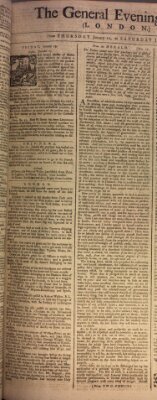 The general evening post Freitag 13. Januar 1758