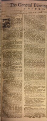 The general evening post Montag 6. Februar 1758