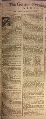 The general evening post Donnerstag 9. Februar 1758