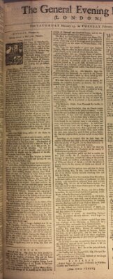 The general evening post Samstag 25. Februar 1758