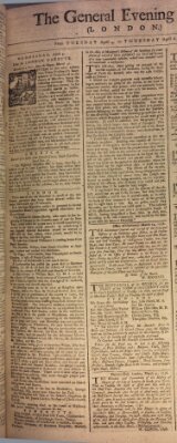 The general evening post Donnerstag 6. April 1758