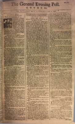 The general evening post Dienstag 25. April 1758