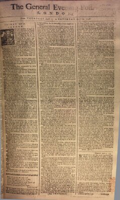 The general evening post Donnerstag 27. April 1758