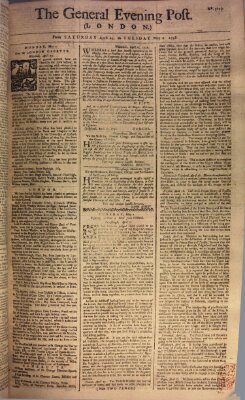 The general evening post Dienstag 2. Mai 1758