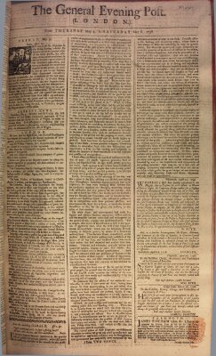 The general evening post Donnerstag 4. Mai 1758