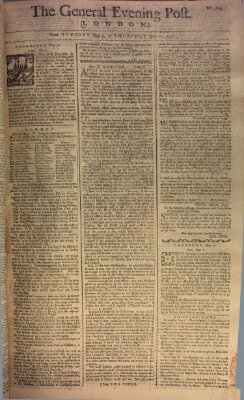 The general evening post Donnerstag 11. Mai 1758