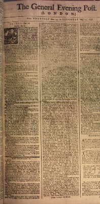 The general evening post Samstag 27. Mai 1758