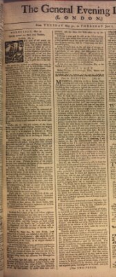 The general evening post Donnerstag 1. Juni 1758