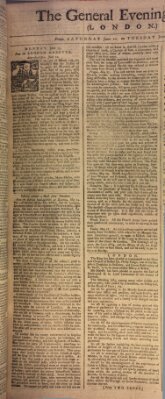 The general evening post Montag 12. Juni 1758