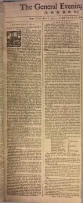 The general evening post Dienstag 11. Juli 1758