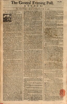 The general evening post Samstag 15. Juli 1758