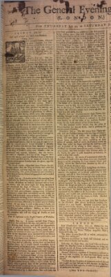 The general evening post Samstag 22. Juli 1758