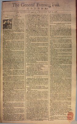 The general evening post Dienstag 29. August 1758