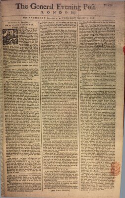 The general evening post Sonntag 3. September 1758